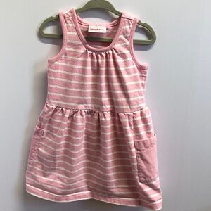 Hanna Andersson Pink and White Striped Dress Sz 3